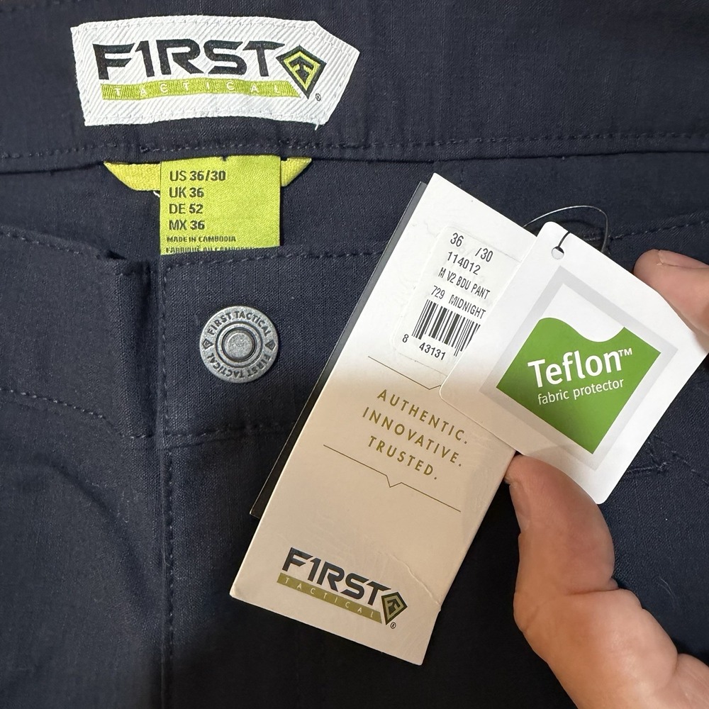 First Tactical Men's Cargo Pants Midnight Navy Teflon Cargo Pants 36x30 - Picture 6 of 10
